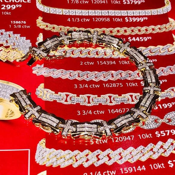 REAL DIAMOND 2ct genuine natural NOT CZ bracelet! - Picture 7 of 8